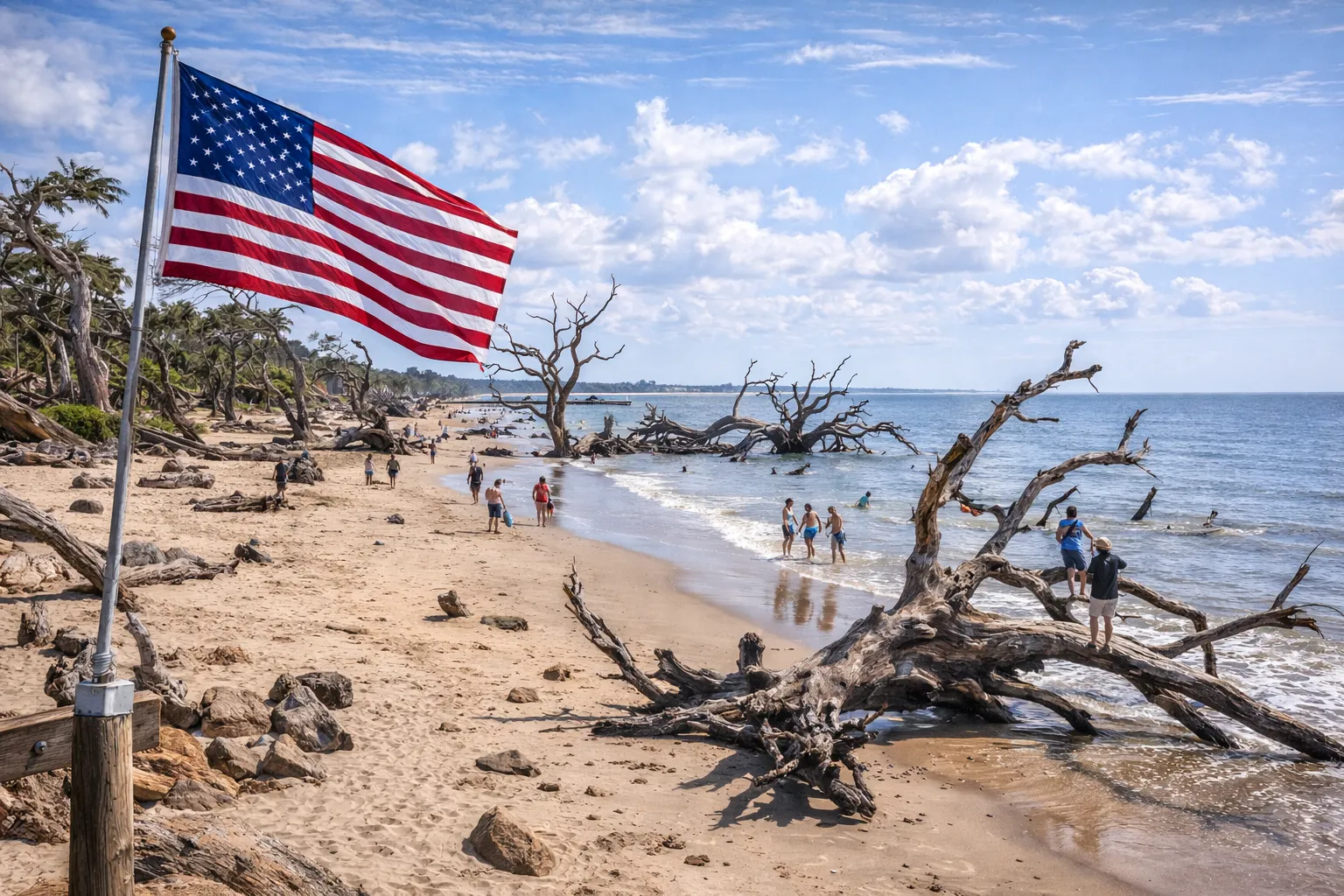 Driftwood Beach, Jekyll Island, Georgia