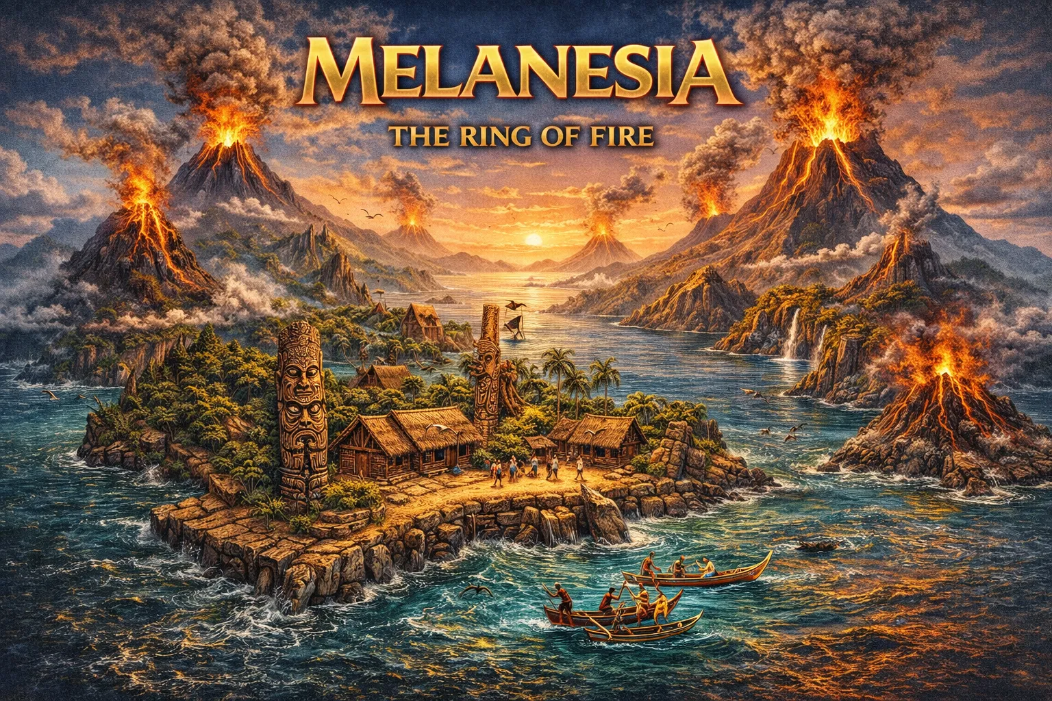 Melanesia's fiery island paradise