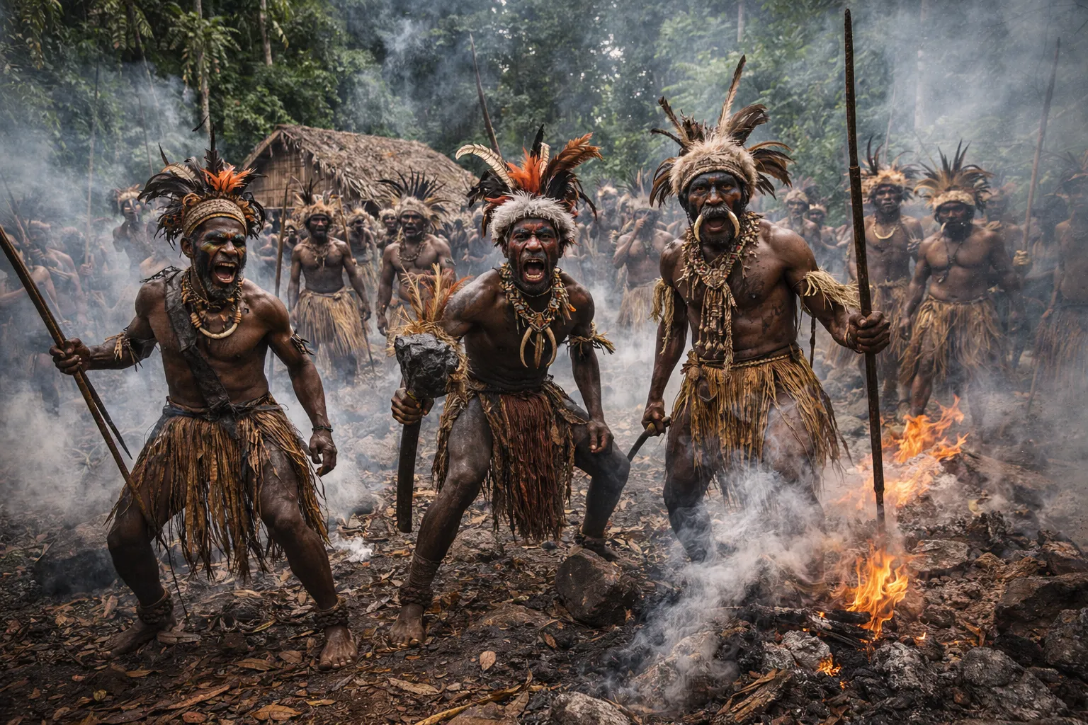 Traditional tribal gathering in Vanuatu